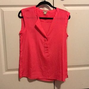 Size 4 Jcrew factory bright pink blouse